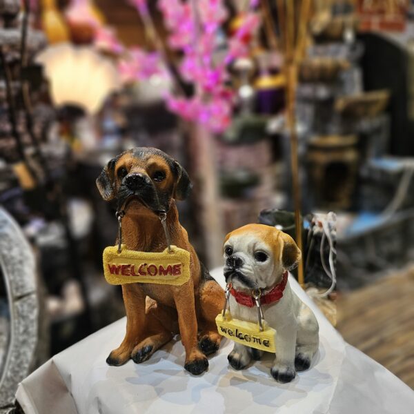 Welcome Puppy Statue