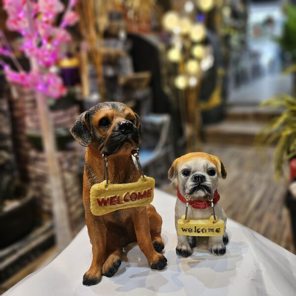Welcome Puppy Statue